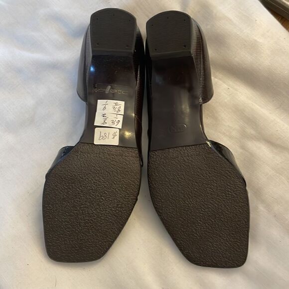 PETER KAISER PATENT OPEN TOE SHOES.  NEW - Picture 5 of 7